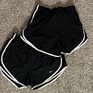 Nike Black and White Trim Shorts- 2 Pairs